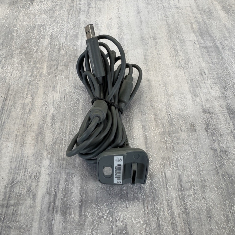 Xbox 360 Play And Charge Kit Controller USB Charging Cable Plug OEM Dongle Grey